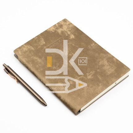 Ежедневник недатир. ВЕЛЮР КОФЕ БРАУНИ +ручка  А5, 100л., иск.кожа