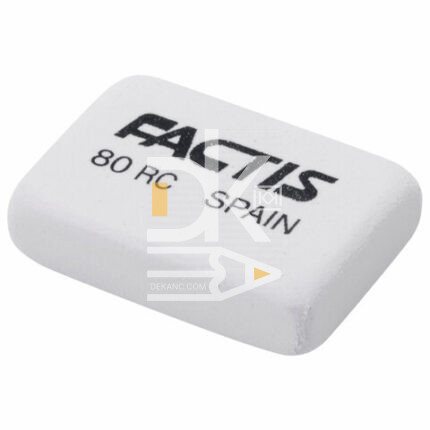 Ластик FACTIS "80 RC", 28х20х7 мм, белый, прямоугольный, CNF80RC