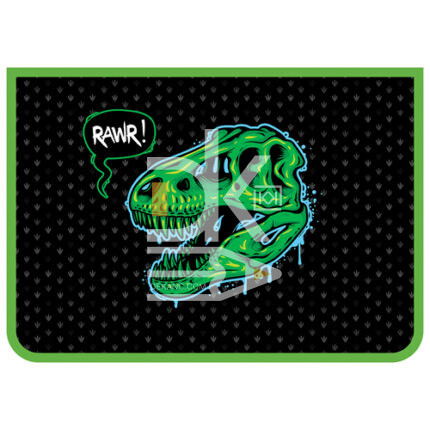 Папка для труда Пчелка А4, 1 отд., на молнии сверху, "Rawr"