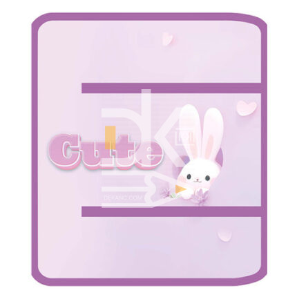 Папка для труда Пчелка А4, 1 отд., на молнии вокруг, "Cute rabbit"