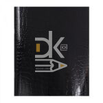 Тетрадь 48л., клетка Alingar "Black Croco metallic", блок офсет, 4 дизайна в пленке  1/8