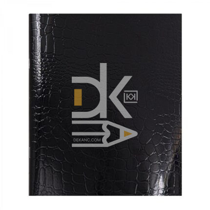 Тетрадь 48л., клетка Alingar "Black Croco metallic", блок офсет, 4 дизайна в пленке  1/8