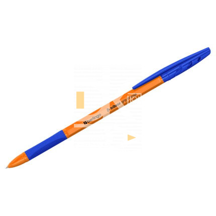 Ручка шариковая Berlingo "Tribase grip orange" 0,7мм грип, синяя, 1/50