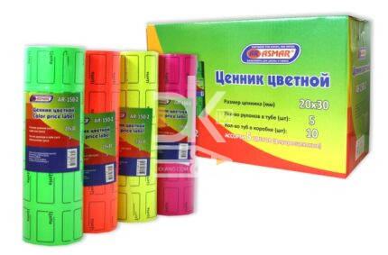 Ценник Asmar, 30*20мм, ассорти