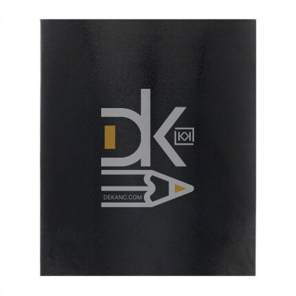 Тетрадь 48л., клетка Alingar "Black Skin metallic"  1/8