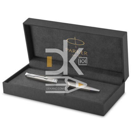 Ручка шариковая Parker "Sonnet Core K526 Stainless Steel СT" черная, 0,7мм, поворотн., подар. уп.