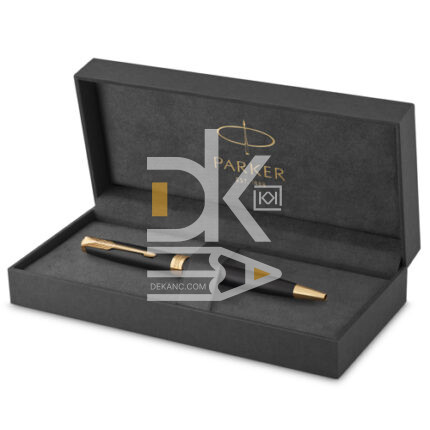 Ручка шариковая Parker "Sonnet Core K528 Matte Black GT" синяя, 0,7мм, поворотн., подар. уп.