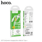 Кабель USB Hoco X37, Data Cable, Fast Charging, USB-A - Type-C, 3,0А, 1 м, белый