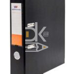 Папка-регистратор Workmate, 75мм, бумвинил, с карманом на корешке, мет. кант, черный