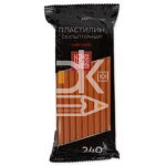 Пластилин скульптурный Аква-Колор "Изостудия" №9, терракотовый, мягкий, 240г