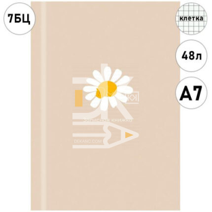 Блокнот, А7, 48л., обл. твердая лак., на сшивке, Проф-Пресс "Минималистичный дизайн"