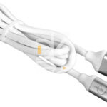 Кабель USB UW-L009 USB-A - Lightning, 100W, 6А, 1 м, быстрая зарядка, белый