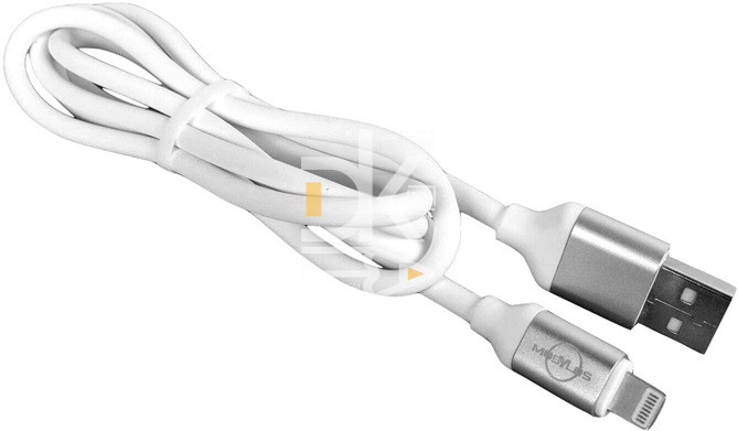 Кабель USB UW-L009 USB-A - Lightning, 100W, 6А, 1 м, быстрая зарядка, белый Кабель USB UW-L009 USB-A - Lightning, 100W, 6А, 1 м, быстрая зарядка, белый