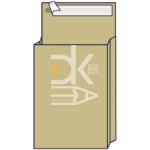 Конверт почтовый C4, UltraPac, 229*324*40мм, коричневый крафт, отр. лента, 130г/м2