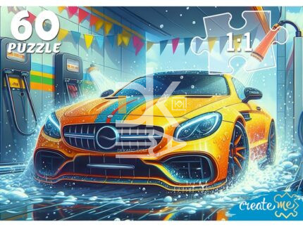 Пазл 60 эл. Рыжий кот "АВТОМОЙКА"