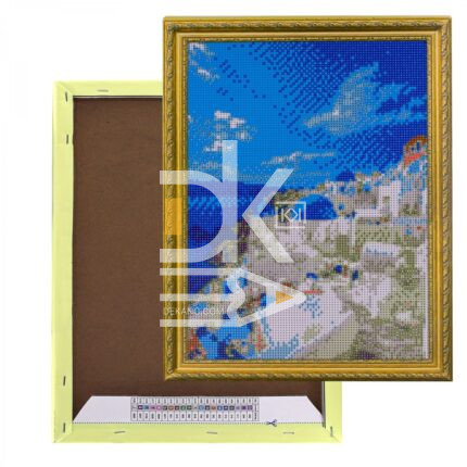 Алмазная мозаика 30*40см Alingar "Санторини"