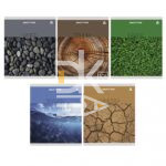 Тетрадь 96л., клетка Alingar "Elements of nature" 5 дизайнов
