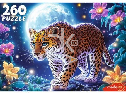 Пазл 260 эл. Рыжий кот "ЛУННЫЙ ЛЕОПАРД"