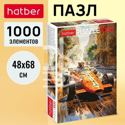 Пазл 1000 эл. Hatber Уличные гонки"