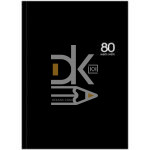 Книга учета  А4 80л., клетка, 7БЦ, Проф-Пресс "Черная"