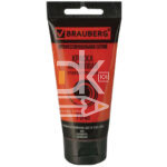 Краска акриловая BRAUBERG ART CLASSIC, КИНОВАРЬ, 75мл., художественная, в тубе