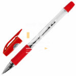 Ручка шариковая BRAUBERG "BP-GT", КРАСНАЯ корпус прозрачный., узел 0,7 мм, линия письма 0,35мм
