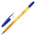 Ручка шариковая BRAUBERG "M-500 ORANGE TONE", СИНЯЯ, узел 0,7 мм, линия письма 0,35мм