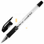 Ручка шариковая BRAUBERG "BP-GT", ЧЕРНАЯ корпус прозрачный., узел 0,7 мм, линия письма 0,35мм