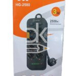 Удлинитель cетевой HG-2580 2500W, 10A, 8розеток+ 4USB, 2 Type-C, 3м с выключателем