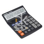 Калькулятор настольный deVente DD-9912, 12 разрядов, двойное питание, 155*204*33мм, черный