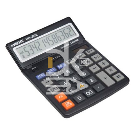 Калькулятор настольный deVente DD-9912, 12 разрядов, двойное питание, 155*204*33мм, черный