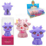 Точилка KWELT 1 отверстие, soft-touch "Bear/Bunny/Deer/Kitty/Panda", контейнер, ассорти