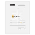 Скоросшиватель Дело белый OfficeSpace, 440 г/м2, немелованный картон