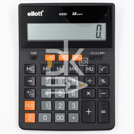 Калькулятор настольный ELLOTT ET-M888/M888A, 12 разр., двойное питание, 160*210*35мм