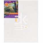 Холст на подрамнике, BRAUBERG ART DEBUT, 30х40см, грунтованный, 100% хлопок, мелкое зерно